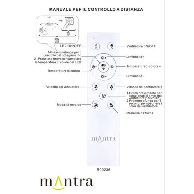 VILLENA VENTILATORE BIANCO CON PALE A SCOMPARSA 2 MISURE LUCE LED DIMMERABILE TELECOMANDO INCLUSO
