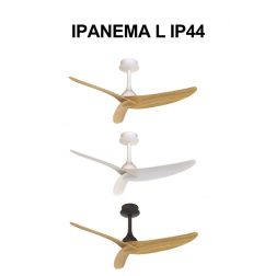 IPANEMA VENTILATORE SENZA LUCE IP44 CON 3 PALE IN METALLO 3 COLORI D117 CM CON TELECOMANDO INCLUSO