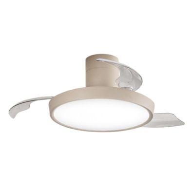 ZORA VENTILATORE D107 CM PALE A SCOMPARSA LED 30W LUCE CCT DIMMERABILE 2 COLORI TELECOMANDO INCLUSO