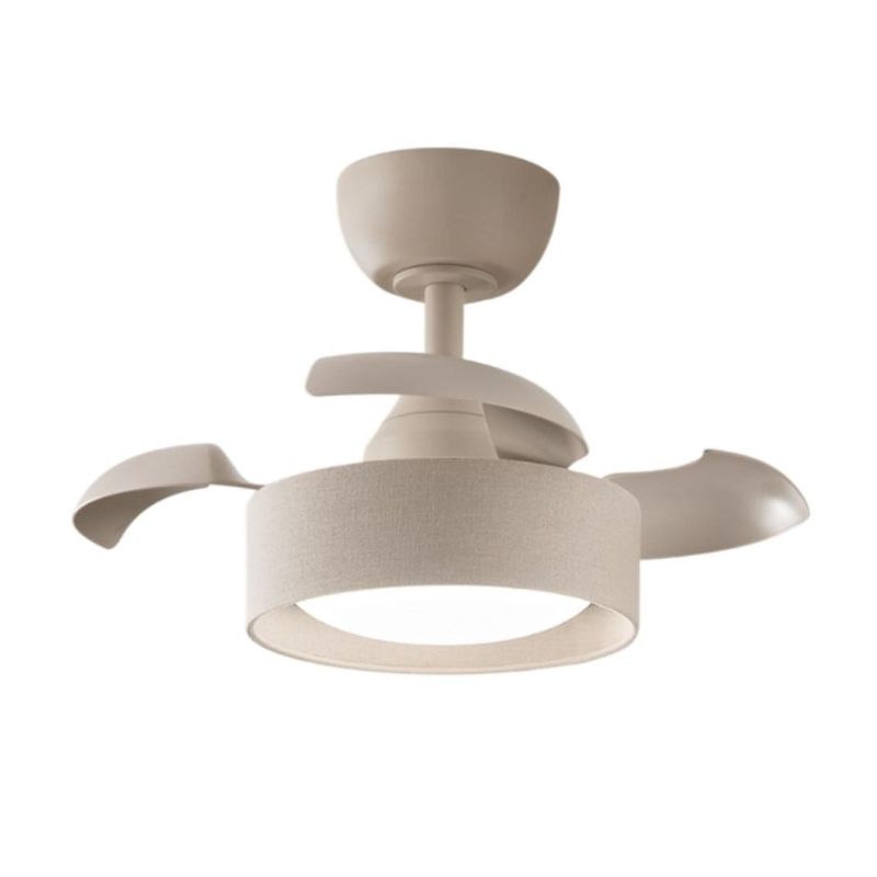 CLEO PICCOLO VENTILATORE D55 CM PALE A SCOMPARSA LED 22W LUCE CCT DIMMERABILE 2 COLORI TELECOMANDO INCLUSO