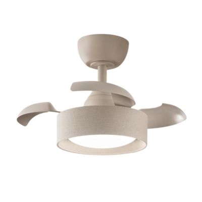 CLEO PICCOLO VENTILATORE D55 CM PALE A SCOMPARSA LED 22W LUCE CCT DIMMERABILE 2 COLORI TELECOMANDO INCLUSO