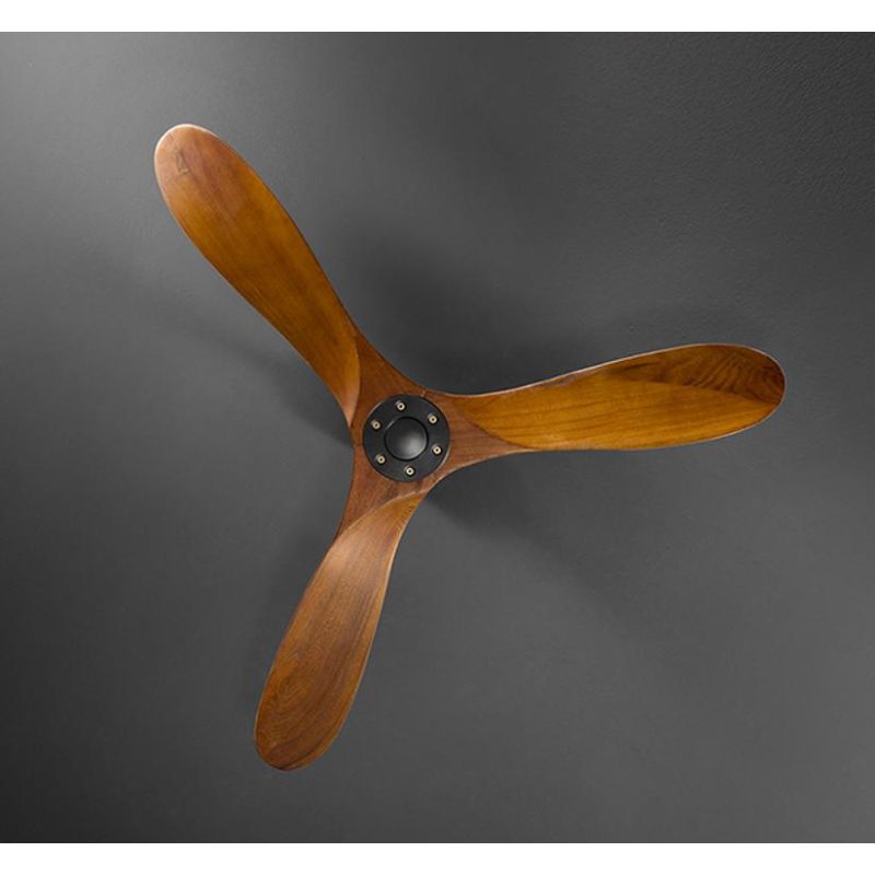 RUNA VENTILATORE SENZA LUCE CON 3 PALE IN LEGNO 2 COLORI D130 CM CON TELECOMANDO INCLUSO