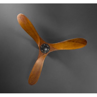 RUNA VENTILATORE SENZA LUCE CON 3 PALE IN LEGNO 2 COLORI D130 CM CON TELECOMANDO INCLUSO