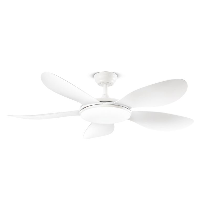 SMARTI VENTILATORE 5 PALE D130 CM LED 36W LUCE CCT DIMMERABILE TELECOMANDO INCLUSO MODERNO