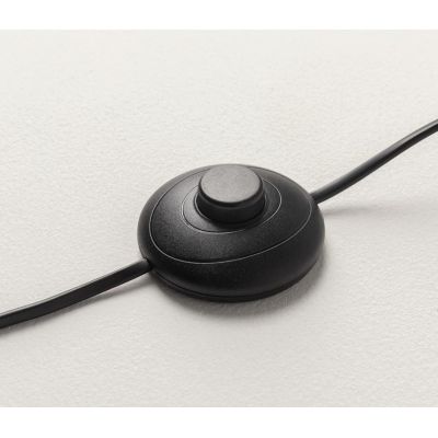 DOUBLE MOON PIANTANA  A 2 LUCI NERA CON SFERE FUME LED 15W LUCE 3000K DIMMERABILE DESIGN MODERNO