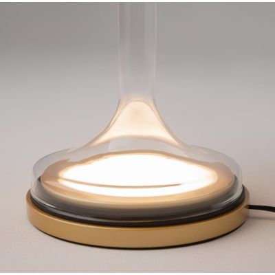 SPIRITO LAMPADA DA TAVOLO LED CON DIFFUSORE IN VETRO SFUMATO 3 COLORI LUCE 3000K DIMMERABILE MODERNO