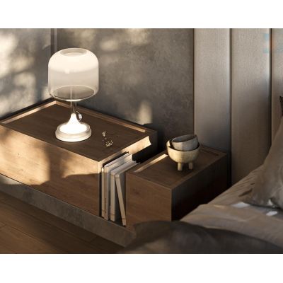 SPIRITO LAMPADA DA TAVOLO LED CON DIFFUSORE IN VETRO SFUMATO 3 COLORI LUCE 3000K DIMMERABILE MODERNO