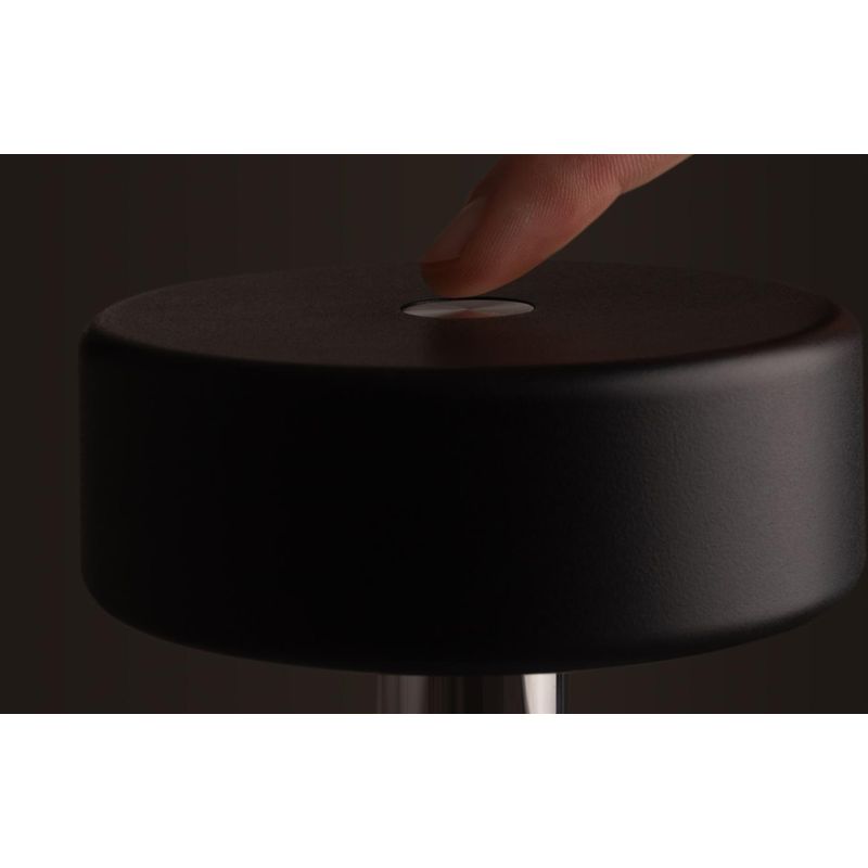AI COLLABORATION LUMETTO IN VETRO E METALLO CON BATTERIA RICARICABILE LED 3W TOUCH DIMMER 4 COLORI