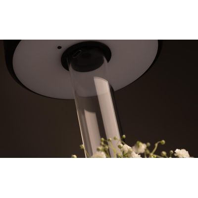 AI COLLABORATION LUMETTO IN VETRO E METALLO CON BATTERIA RICARICABILE LED 3W TOUCH DIMMER 4 COLORI