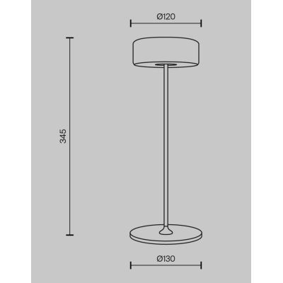 AI COLLABORATION LUMETTO IN METALLO 3 COLORI CON BATTERIA RICARICABILE LED 3W TOUCH DIMMER