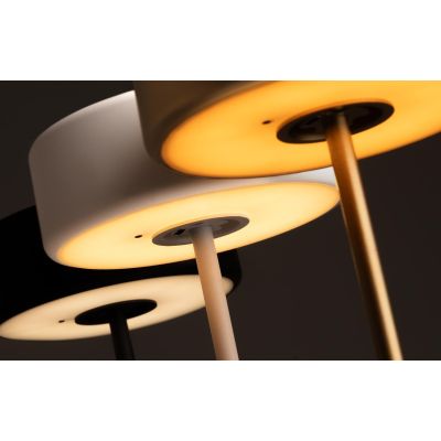 AI COLLABORATION LUMETTO IN METALLO 3 COLORI CON BATTERIA RICARICABILE LED 3W TOUCH DIMMER