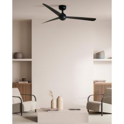 SFERA M VENTILATORE DA SOFFITTO D125 CM BIANCO O NERO 3 PALE CON TELECOMANDO INCLUSO FARO VENTILATORI - Cristalensi Shop Online 2