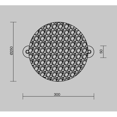 MANGATA APPLIQUE IN VETRO CON BASE CROMATA LED 7W LUCE 3000K D35CM DESIGN MODERNO