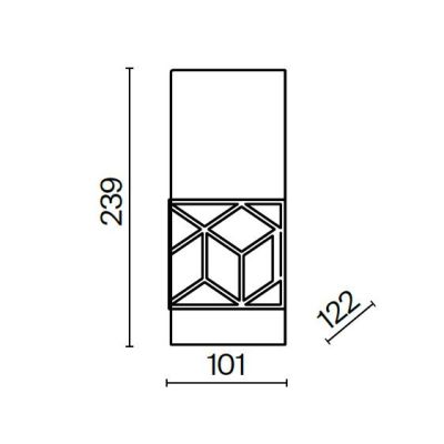 MESSINA PICCOLA APPLIQUE IN TESSUTO DI LINO CON DETTAGLI IN METALLO ORO ALTEZZA 24 CM LAMPADINA ATTACCO E14