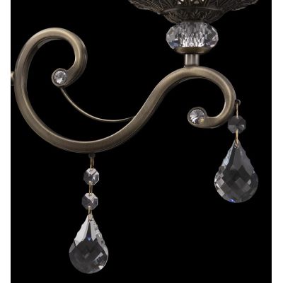 GRACE APPLIQUE 1 LUCE IN METALLO FINITURA BRONZO STILE CLASSICO CON LAMPADINA A VISTRA ATTACCO E14