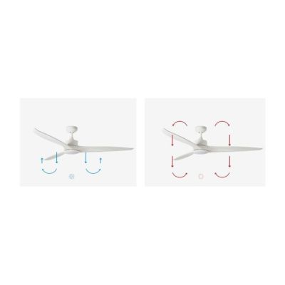 ALO L VENTILATORE DA SOFFITTO D152 CM LUCE LED 20W 2 COLORI 3 PALE E TELECOMANDO INCLUSO FARO VENTILATORI - Cristalensi Shop Onl