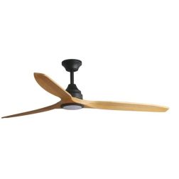 ALO L VENTILATORE DA SOFFITTO D152 CM LUCE LED 20W 2 COLORI 3 PALE E TELECOMANDO INCLUSO FARO VENTILATORI - Cristalensi Shop Onl
