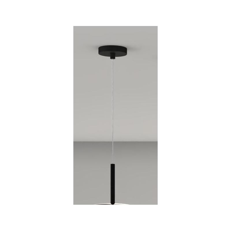 KYLIE SOSPENSIONE SINGOLA D24 CM CON DIFFUSORE DI VETRO IN 3 COLORI LAMPADINA ATTACCO GX53 MODERNA