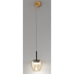 KYLIE LAMPADA DA PARETE MODERNA CON DIFFUSORE DI VETRO IN 5 COLORI D16 CM CON LAMPADINA ATTACCO GX53