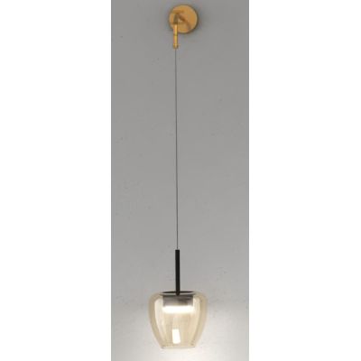KYLIE LAMPADA DA PARETE MODERNA CON DIFFUSORE DI VETRO IN 5 COLORI D16 CM CON LAMPADINA ATTACCO GX53