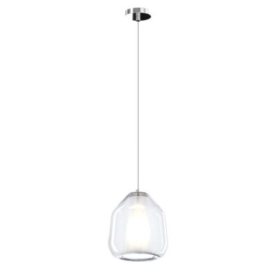 DOUBLE SKIN BETA SOSPENSIONE SINGOLA CON DIFFUSORE DI VETRO IN 3 COLORI LAMPADINA ATTACCO E27 MODERNA