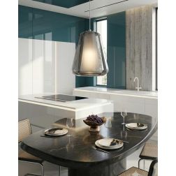 DOUBLE SKIN GAMMA SOSPENSIONE SINGOLA CON DIFFUSORE DI VETRO IN 3 COLORI LAMPADINA ATTACCO E27 MODERNA 2