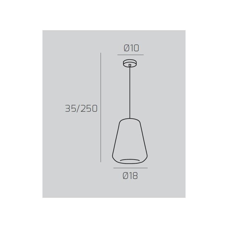 DOUBLE SKIN GAMMA SOSPENSIONE SINGOLA CON DIFFUSORE DI VETRO IN 3 COLORI LAMPADINA ATTACCO E27 MODERNA