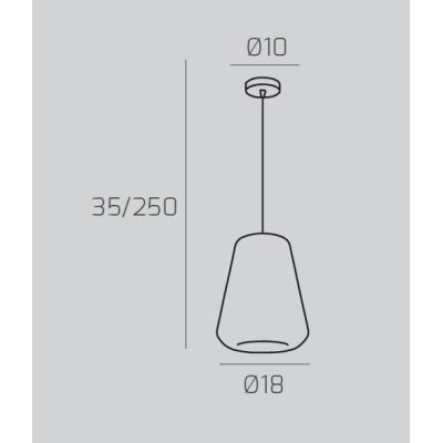 DOUBLE SKIN GAMMA SOSPENSIONE SINGOLA CON DIFFUSORE DI VETRO IN 3 COLORI LAMPADINA ATTACCO E27 MODERNA