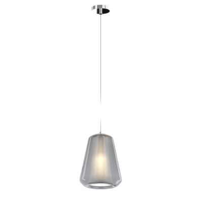 DOUBLE SKIN GAMMA SOSPENSIONE SINGOLA CON DIFFUSORE DI VETRO IN 3 COLORI LAMPADINA ATTACCO E27 MODERNA