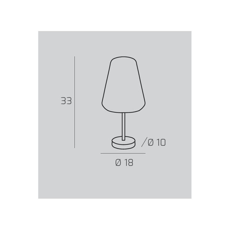 DOUBLE SKIN GAMMA LUMETTO CON BASE CROMO E DIFFUSORE IN VETRO AMBRA,FUME O TRASPARENTE LAMPADINA ATTACCO E27