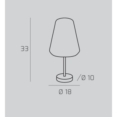 DOUBLE SKIN GAMMA LUMETTO CON BASE CROMO E DIFFUSORE IN VETRO AMBRA,FUME O TRASPARENTE LAMPADINA ATTACCO E27