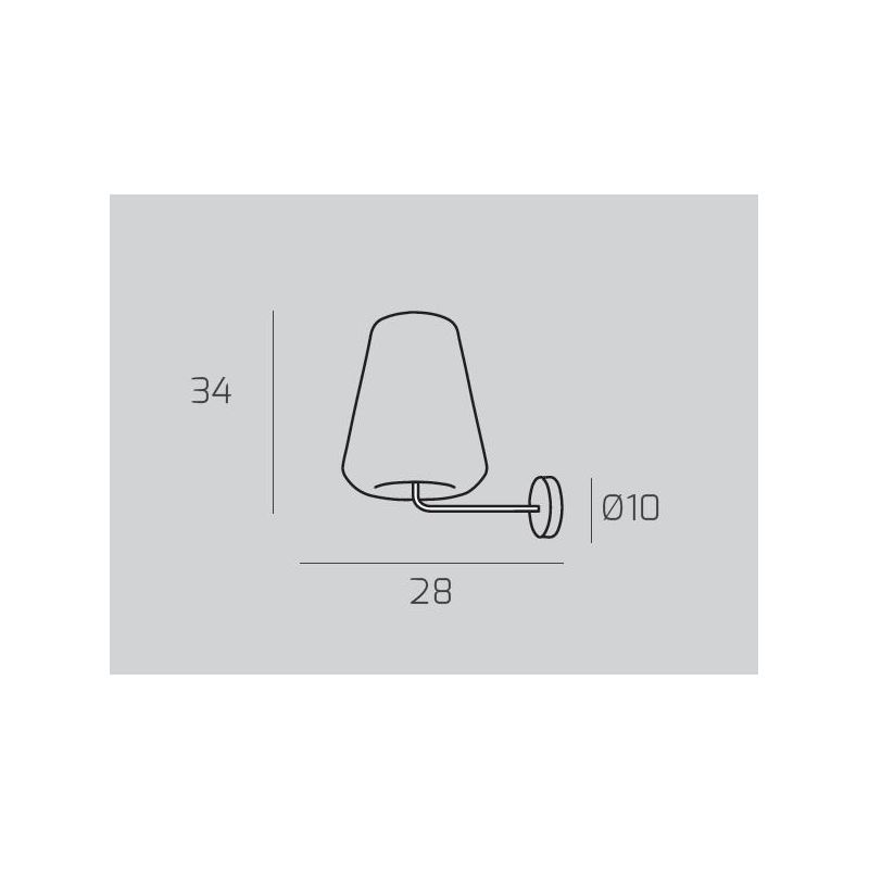 DOUBLE SKIN GAMMA APPLIQUE CON BASE CROMO E DIFFUSORE IN VETRO AMBRA, FUME O TRASPARENTE LAMPADINA ATTACCO E27