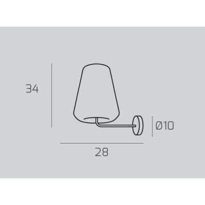 DOUBLE SKIN GAMMA APPLIQUE CON BASE CROMO E DIFFUSORE IN VETRO AMBRA, FUME O TRASPARENTE LAMPADINA ATTACCO E27
