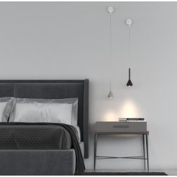 AYGO LAMPADA DA PARETE MODERNA IN METALLO DI 6 COLORI TUBOLARE CON LAMPADINA ATTACCO GU10