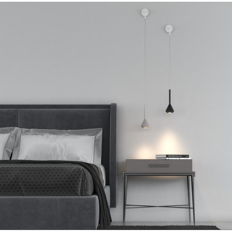 AYGO LAMPADA DA PARETE MODERNA IN METALLO DI 6 COLORI TUBOLARE CON LAMPADINA ATTACCO GU10