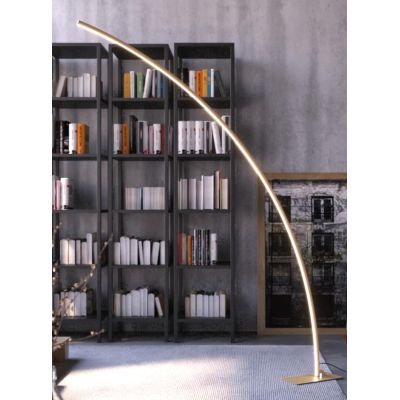 MIKO PIANTANA AD ARCO LED 41W LUCE CCT 3000K-4000K DIMMERABILE NERA, BIANCA O ORO DESIGN MODERNO