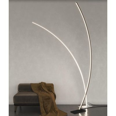 MIKO PIANTANA AD ARCO LED 41W LUCE CCT 3000K-4000K DIMMERABILE NERA, BIANCA O ORO DESIGN MODERNO
