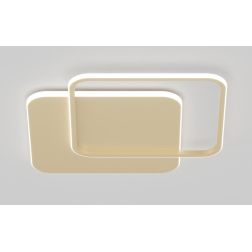 EARTH LAMPADA DA PARETE O SOFFITTO QUADRATA BIANCA O ORO CM 59X59 LED 42W LUCE CCT 3000K-4000KMODERNA 2