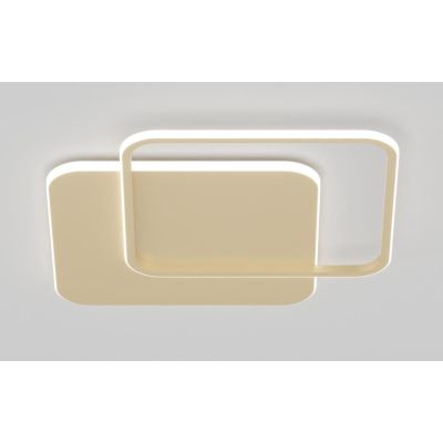 EARTH LAMPADA DA PARETE O SOFFITTO QUADRATA BIANCA O ORO CM 59X59 LED 42W LUCE CCT 3000K-4000KMODERNA