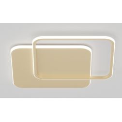 EARTH LAMPADA DA PARETE O SOFFITTO QUADRATA BIANCA O ORO CM 80X80 LED 65W LUCE CCT 3000K-4000K MODERNA