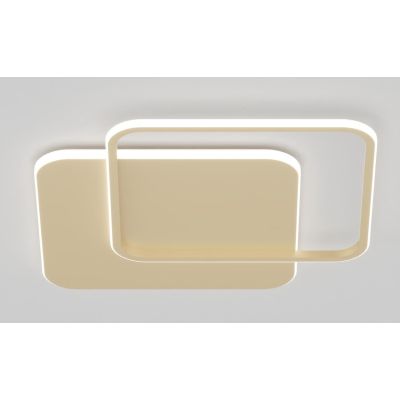 EARTH LAMPADA DA PARETE O SOFFITTO QUADRATA BIANCA O ORO CM 80X80 LED 65W LUCE CCT 3000K-4000K MODERNA