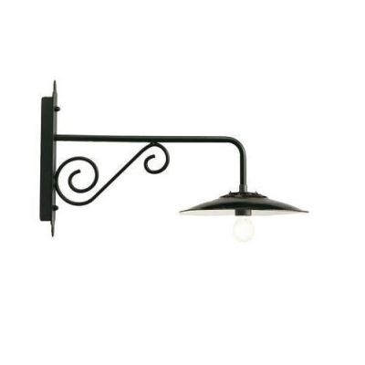 BORGO APPLIQUE DA ESTERNO LUNGA PICCOLA ANTRACITE CON PIATTO INTERNO BIANCO DI SOVIL Sovil - Cristalensi Shop Online