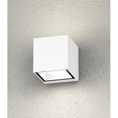 SPA APPLIQUE DA ESTERNO IP54 BIEMISSIONE DI LUCE IN ALLUMINIO 4 COLORI LAMPADINE GX53 SOSTITUIBILI MODERNA