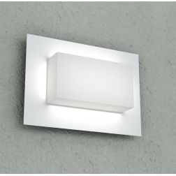 MIAMI PLUS APPLIQUE PLAFONIERA RETTANGOLARE IP54 IN ALLUMINIO 5 COLORI DIFFUSORE BIANCO LAMPADINE GX53 SOSTITUIBILI