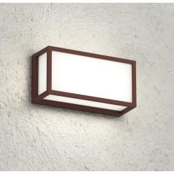 OSAKA APPLIQUE PLAFONIERA RETTANGOLARE IP54 IN ALLUMINIO DI 4 COLORI CON LAMPADINE GX53 SOSTITUIBILI MODERNA