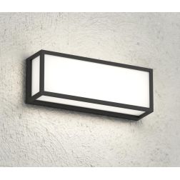 OSAKA PLAFONIERA APPLIQUE RETTANGOLARE IP54 IN ALLUMINIO DI 4 COLORI CON LAMPADINE GX53 SOSTITUIBILI MODERNA