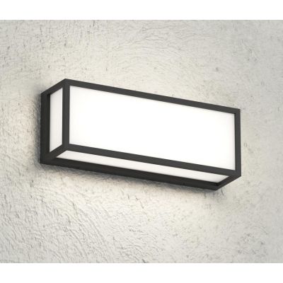 OSAKA PLAFONIERA APPLIQUE RETTANGOLARE IP54 IN ALLUMINIO DI 4 COLORI CON LAMPADINE GX53 SOSTITUIBILI MODERNA
