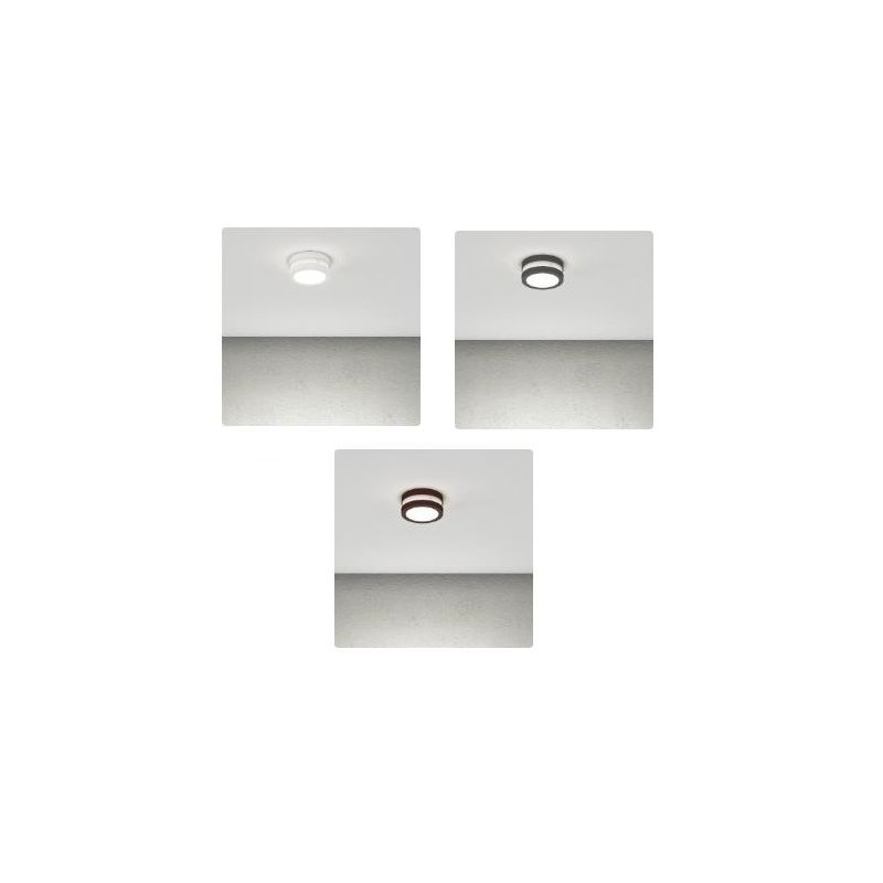 SOHO PLAFONIERA APPLIQUE D14 CM IN ALLUMINIO 3 COLORI ROTONDA LAMPADINA GX53 SOSTITUIBILE MODERNA