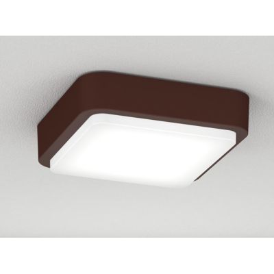 IRVINE PLAFONIERA APPLIQUE QUADRATA 28X28 CM IN ALLUMINIO 3 COLORI IP54 LAMPADINE GX53 SOSTITUIBILI MODERNA