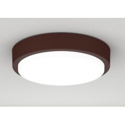 BAKU PLAFONIERA APPLIQUE ROTONDA D37 CM IN ALLUMINIO 3 COLORI IP54 LAMPADINE GX53 SOSTITUIBILI MODERNA